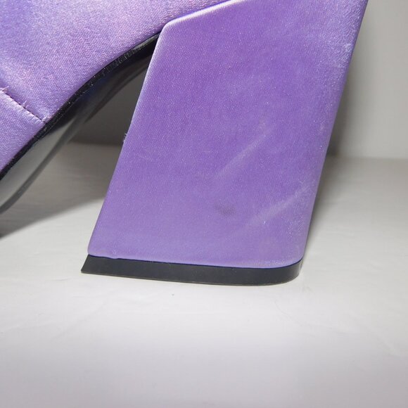 ASOS Design Sorry Not Sorry Block Heel Court Shoes Lilac Purple Women 6 - Picture 8 of 11